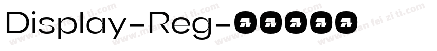 Display-Reg字体转换
