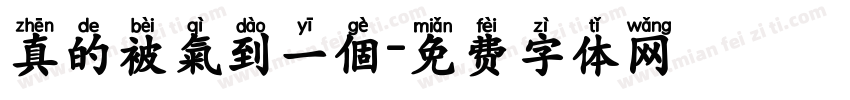 真的被氣到一個字体转换