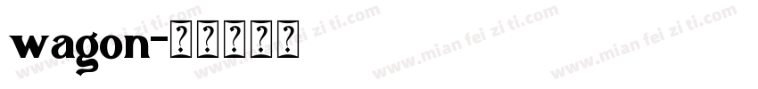 wagon字体转换
