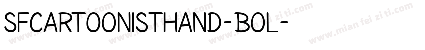 SFCartoonistHand-Bol字体转换