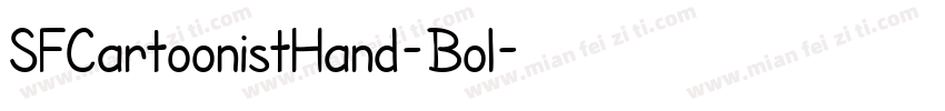 SFCartoonistHand-Bol字体转换