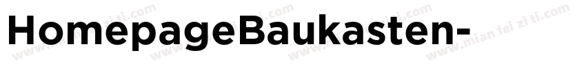 HomepageBaukasten字体转换