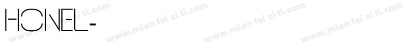 HONEL字体转换