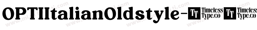 OPTIItalianOldstyle字体转换