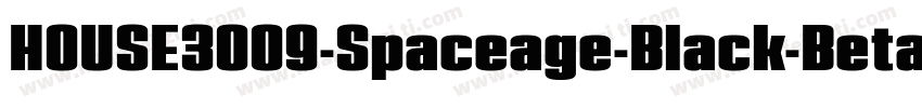HOUSE3009-Spaceage-Black-Beta字体转换