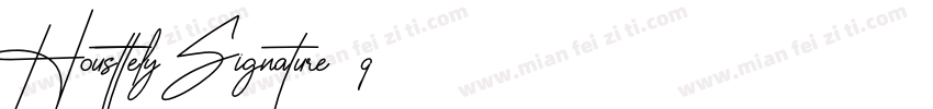 HousttelySignature-q字体转换
