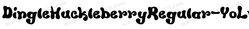 DingleHuckleberryRegular-YoLv字体转换