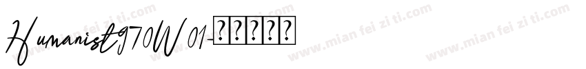 Humanist970W01字体转换