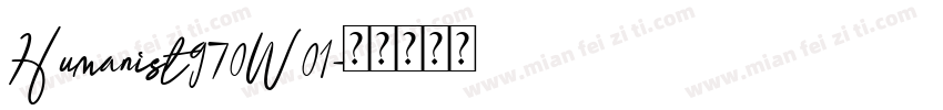 Humanist970W01字体转换
