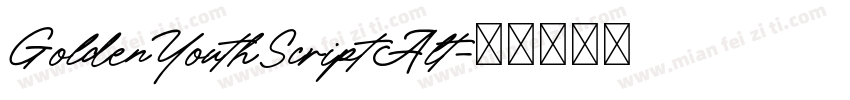 GoldenYouthScriptAlt字体转换