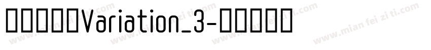 阿姆斯特丹Variation_3字体转换