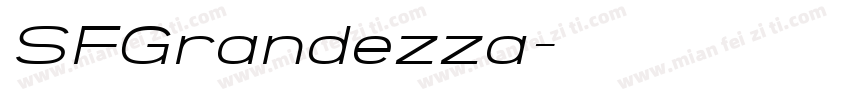 SFGrandezza字体转换