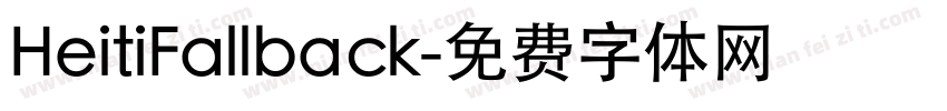 HeitiFallback字体转换