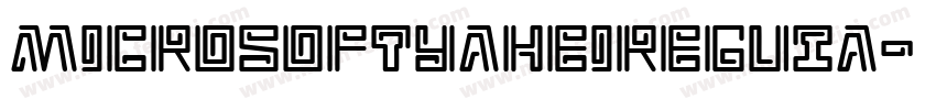 MicrosoftYaheiReguIa字体转换