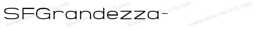 SFGrandezza字体转换