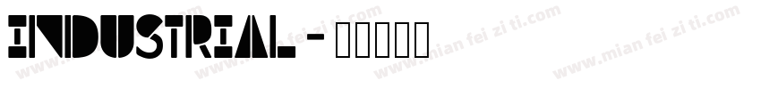 Industrial字体转换