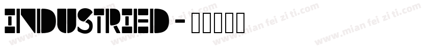 industried字体转换