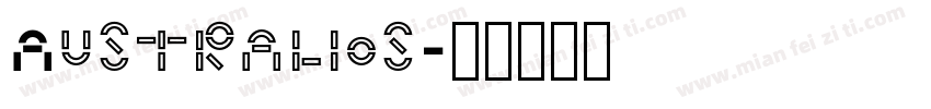 Australios字体转换