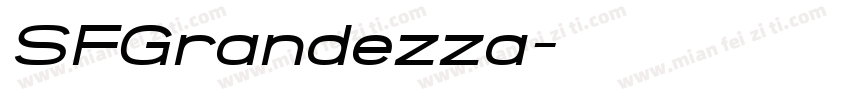 SFGrandezza字体转换