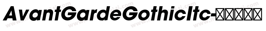 AvantGardeGothicItc字体转换