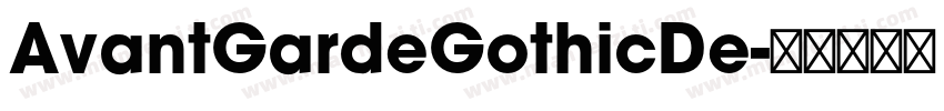 AvantGardeGothicDe字体转换