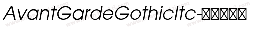 AvantGardeGothicItc字体转换