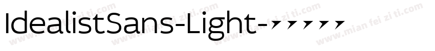 IdealistSans-Light字体转换