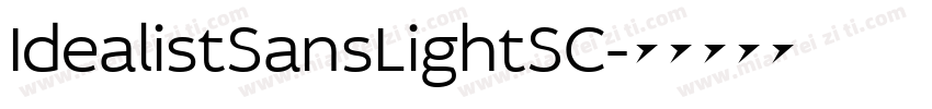 IdealistSansLightSC字体转换