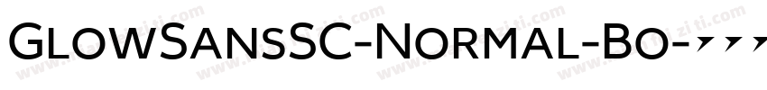 GlowSansSC-Normal-Bo字体转换