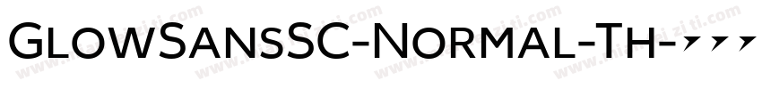 GlowSansSC-Normal-Th字体转换