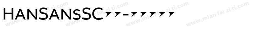 HanSansSC常规字体转换