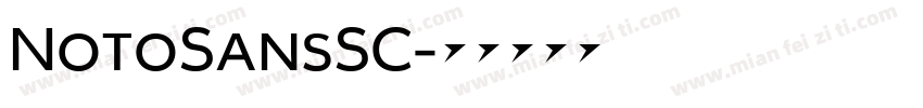 NotoSansSC字体转换