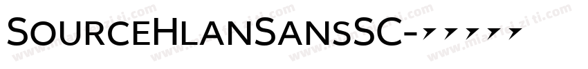 SourceHlanSansSC字体转换