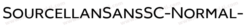 SourcellanSansSC-Normal字体转换