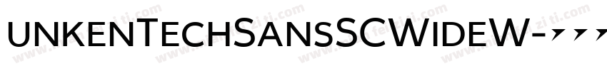 unkenTechSansSCWideW字体转换