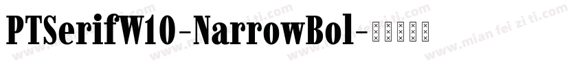 PTSerifW10-NarrowBol字体转换