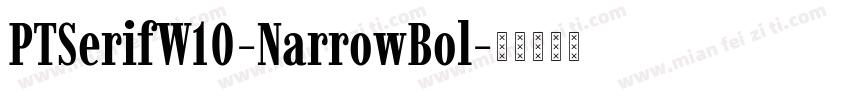 PTSerifW10-NarrowBol字体转换