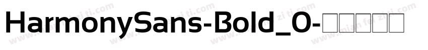 HarmonySans-Bold_0字体转换