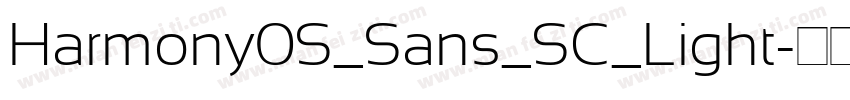 Harmony0S_Sans_SC_Light字体转换
