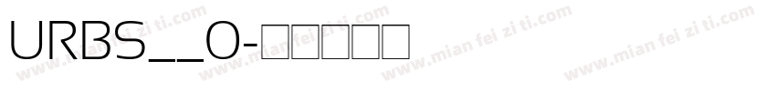 URBS__0字体转换