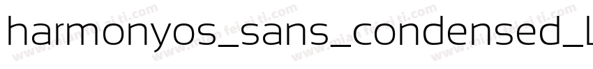 harmonyos_sans_condensed_Light字体转换