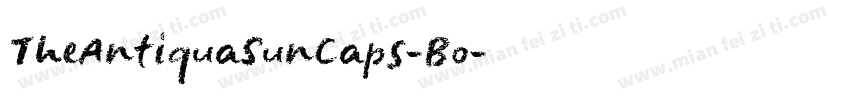 TheAntiquaSunCaps-Bo字体转换