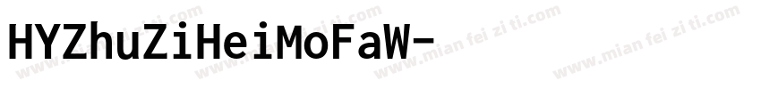HYZhuZiHeiMoFaW字体转换