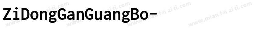 ZiDongGanGuangBo字体转换