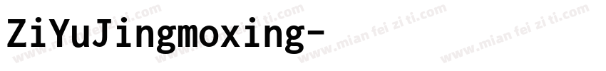 ZiYuJingmoxing字体转换