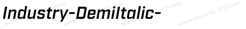 Industry-DemiItalic字体转换