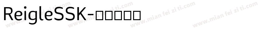 ReigleSSK字体转换