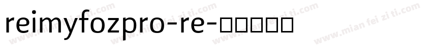 reimyfozpro-re字体转换