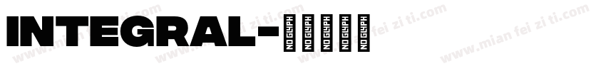 Integral字体转换