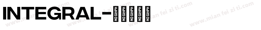 Integral字体转换